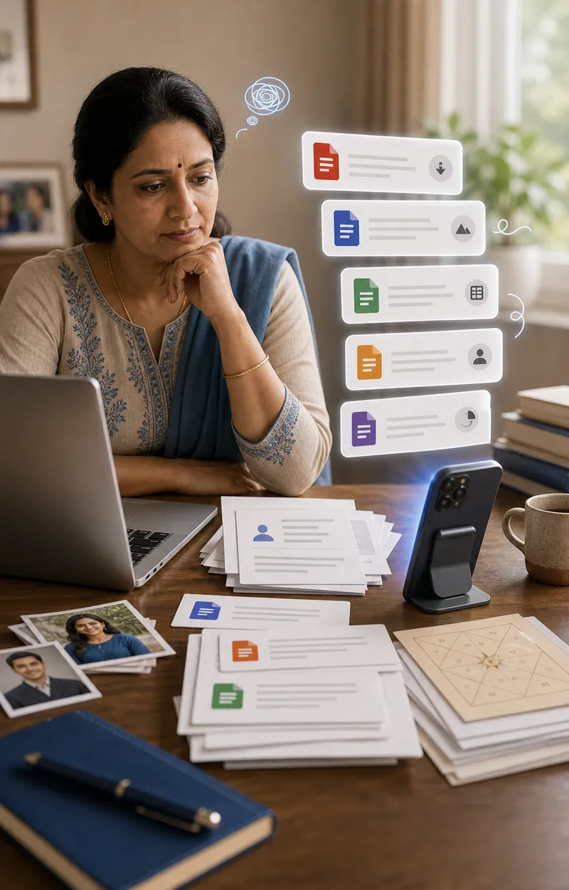Every marriage search somehow becomes file management