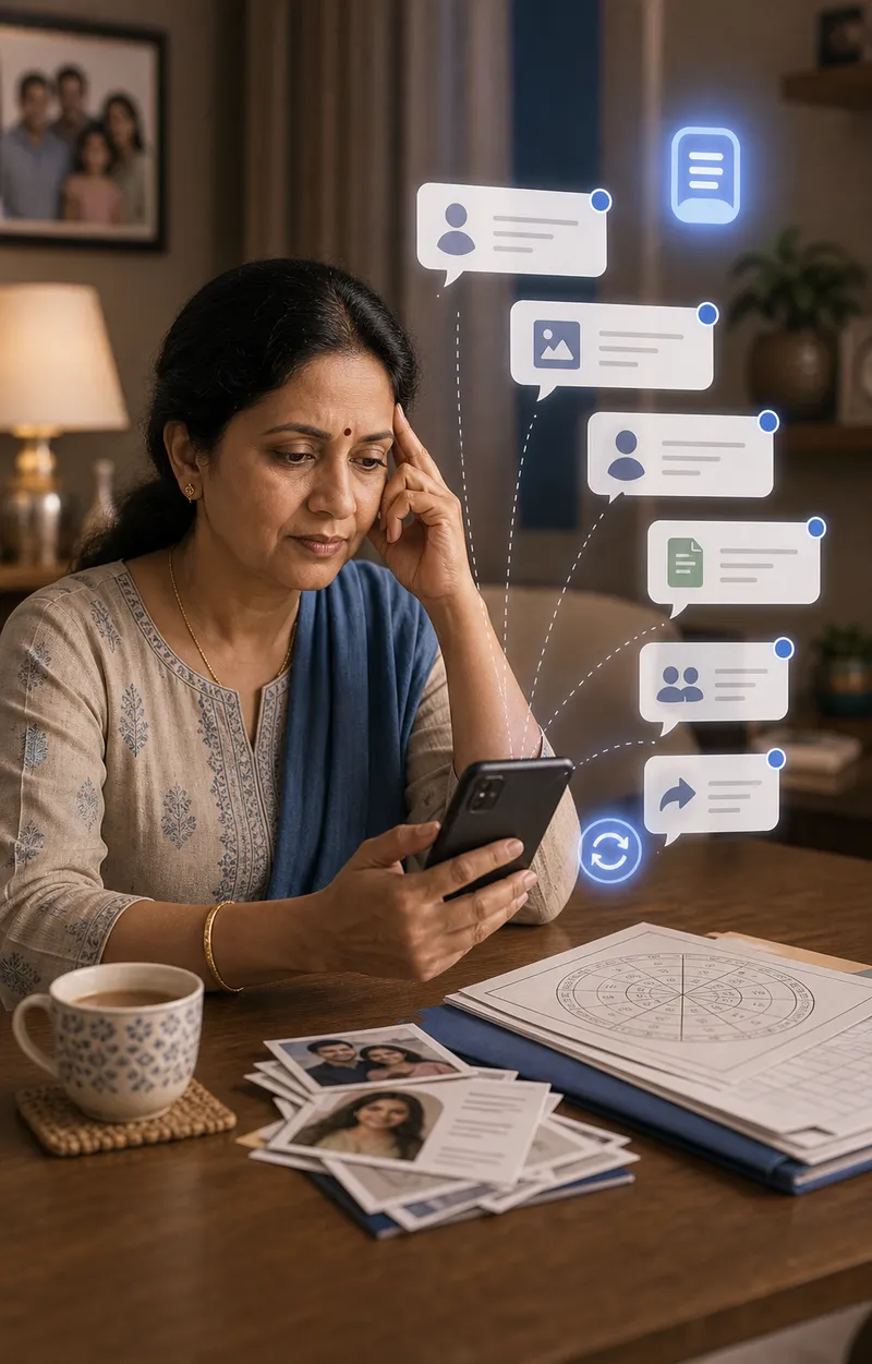 Marriage profile sharing slowly becomes a full-time job for parents
